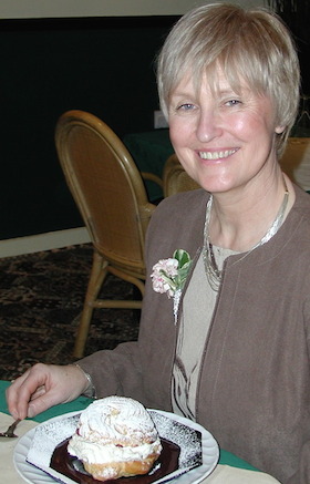 Wendy on our wedding day